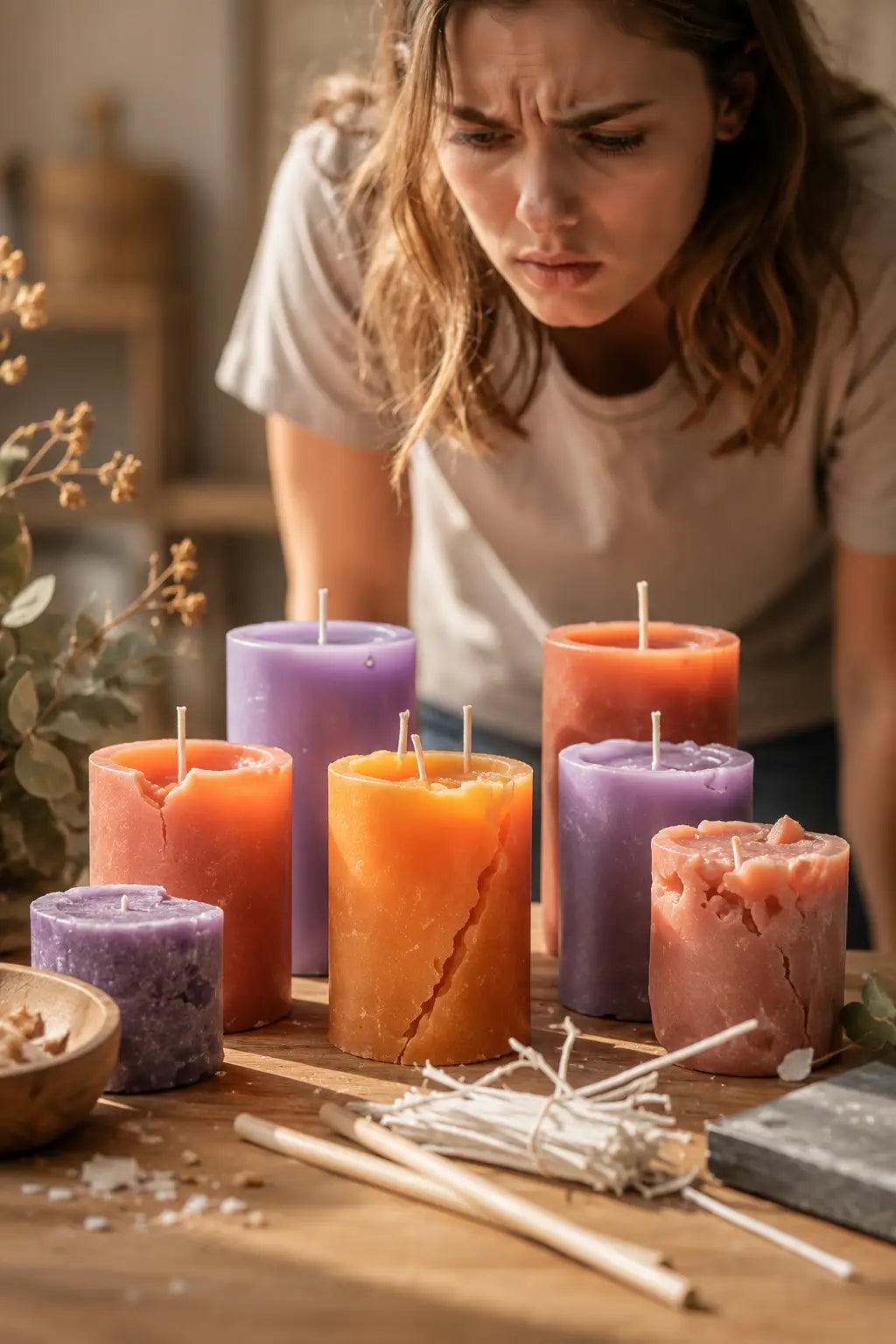 Vela agrietada o hundida